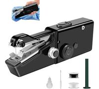 Sewing Machine Sewing Kit Accessories Embroidery Machine, focombance Mini Handheld Sewing Machine Hand Sewing Machines Electronic UK Small Portable for Quick Stitching Beginners Hand Stitching M