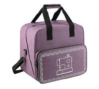 Sewing Machine Storage Box | Portable Large Capacity Sewing Machine Organizer | Sewing Storage Compatible with Singerr, Brother and Jano Standard Sewing Machines, Purple, Consulte la descripción, See