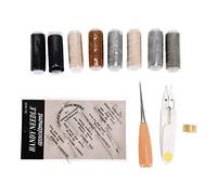 Sewing Machine Thread Set Multicolor Colored Polyester Denim Sewing Thread Pagoda Thread Strong Durable Needle and Thread Kit for Home Crafting and DIY Projects