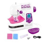 Sewing Machine Toy For Kids - Sewing Machine For Beginners | Portable Sewing Machine With Light | Small Sewing Machine With Battery, Sewing Tool For Kids