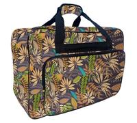 Sewing machine travel bag protective nylon case with ample space for tools and concepts. Vibrant color elegant design, 茶色