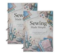 Sewing Made Simple: 1000+ Free Sewing Notes, Easy Sewing Patterns for Beginners Guide, Sewings Notes Book Covering Stitches, Fabrics, Patterns (2Pcs)