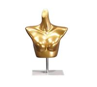 Sewing Manikin Gold Plastic Female Mannequin Torso, Half-length Full Body Female Model In Lingerie Dress Display In Shop Window (Color : Style 2)