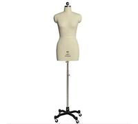 Sewing Mannequin for Women Size, Female Dress Form Tailor Mannequins for Lady Cloths Sewing, Styrofoam Manikin Body with Wheels