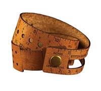 Sewing Measuring Tool - Leather Ruler Gauge, Precise Scale Marker, Compact Handy Accessory | Crochet Hook Sizer Tool for Crocheting Knitting Embroidery Weaving Stitching Craft Work