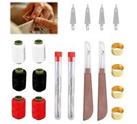 Sewing Needles and Accessories Stainless Steel Sewing Needles Set, Complete Sewing Kit with Steel Sewing Needles, Thimble and Threads for Hand Sewing, Craft Repair and Everyday Home Use