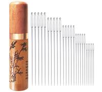 Sewing-Needles Embroidery-Needles Sharp Large-Eye Stainless-Steel - 25 Pieces for Hand Sewing