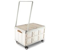 Sewing Online 65L Grey Foldable Plastic Crafting/camping/shopping Trolley On Wheels - Yn8890