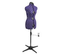 Sewing Online Adjustable 8-Part Dressmaking Dummy Uk 10-16 Purple Polka Dot