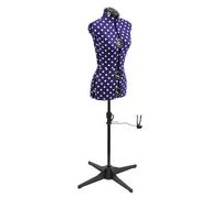 Sewing Online Adjustable 8-Part Dressmaking Dummy Uk 6-10 Purple Polka Dot