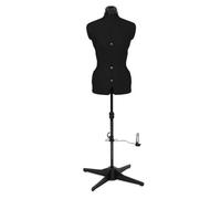 Sewing Online Adjustable Dressmakers Dummy, 8 Part, Plain Black, Size Small - Uk 10-18