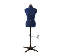 Sewing Online Adjustable Dressmakers Dummy, 8 Part, Plain Navy Blue, Size Small - Uk 8-16