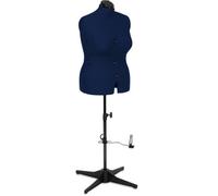 Sewing Online Adjustable Dressmakers Dummy, 8 Part, Plain Navy, Size Large - Uk 18-24