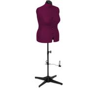 Sewing Online Adjustable Dressmakers Dummy, 8 Part, Plain Wine, Size Large - Uk 18-24