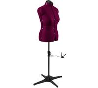 Sewing Online Adjustable Dressmakers Dummy, 8 Part, Plain Wine, Size Medium - Uk 16-22