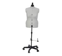 Sewing Online Adjustable Dressmakers Dummy, Celine Standard Plus in Grey Fabric with Hem Marker, Dress Form Sizes - Pin, Measure, Fit and Display your Clothes on this Tailors Dummy - FG962