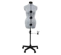 Sewing Online Adjustable Dressmakers Dummy Ditsy Blue, Hem Marker, Sizes 10-16