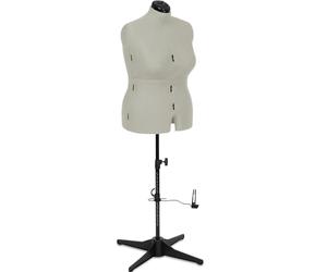 Sewing Online Adjustable Dressmakers Dummy, in Cream Fabric with Hem Marker, Dress Form Sizes 18 to 24 - Pin, Measure, Fit and Display your Clothes on this Tailors Dummy - 023818-CREAM