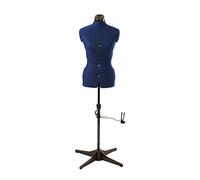 Sewing Online Adjustable Dressmakers Dummy, in Navy Fabric with Hem Marker, Dress Form Size 10 to 16 - Pin, Measure, Fit and Display your Clothes on this Tailors Dummy - 023816-NVY