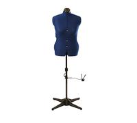 Sewing Online Adjustable Dressmakers Dummy, in Navy Fabric with Hem Marker, Dress Form Size 16 to 22 - Pin, Measure, Fit and Display your Clothes on this Tailors Dummy - 023817-NVY