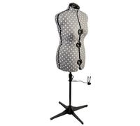 Sewing Online Adjustable Dressmakers Dummy Uk 16-20 Grey Polka Dot