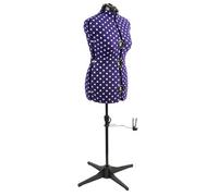 Sewing Online Adjustable Dressmakers Dummy Uk 16-20 Purple Polka Dot