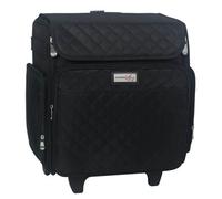 Sewing Online Collapsible Quilted Craft Trolley Bag - Black - Everything Mary - Evm12790-1