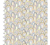 Sewing Online Cotton Craft Fabric 110Cm Wide X 1M Small & Mighty Flannel Collection-Rainbows