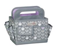 Sewing Online Desktop Organiser Grey/white Leaf -Everything Mary Evm12831-1