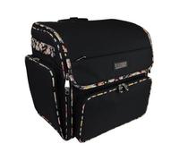 Sewing Online Everything Mary Collapsible Deluxe Craft Trolley Bag - Black Floral.