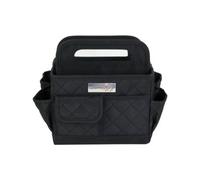 Sewing Online Everything Mary Collapsible Desktop Craft Organiser, Black Quilted