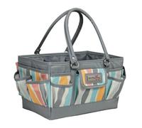 Sewing Online Everything Mary Deluxe Store & Tote Craft Organiser, Grey Stripes