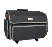 Sewing Online Everything Mary Xl 4 Wheel Collapsible Deluxe Rolling Sewing Machine Storage Case-Heather Grey