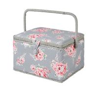 Sewing Online Hobby Gift Mrl/190 - Beautiful Bloom Print Large Sewing Box - 23.5X31X20Cm