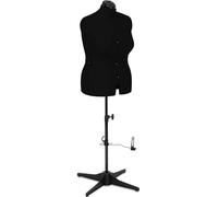 Sewing Online Large Adjustable Dressmakers Dummy in Plain Black Fabric