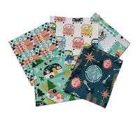 Sewing Online Live Your Adventure Fat Quarter Bundle - Pack of 5 Cotton Fat Quarters FE0136
