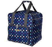 Sewing Online Overlocker Bag Navy Polka 38 X 35.5 X 33 Cm, Sew Stylish Pt650-Navy-Polka