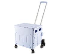 Sewing Online Purple Plastic Folding Craft/ Sewing & Hobby Trolley With Stair Climbing Wheels
