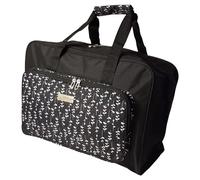 Sewing Online Sewing Machine Bag, Black Sprig | 46 x 33 x 20cm | Carry Bag for Janome, Brother, Singer, Bernina, and Most Sewing Machines - PT660-BLK-SPRIG