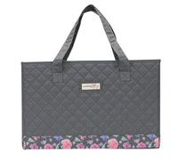 Sewing Online Sewing Machine Carry Tote-Grey/pink Floral-Everything Mary Evm10143-9