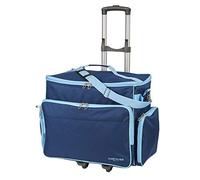 Sewing Online Sewing Machine Trolley Bag on Wheels, Navy | 47 x 35 x 23cm | Sewing Machine Storage for Janome, Brother, Singer, Bernina, and Most Machines - PT750-NAVY
