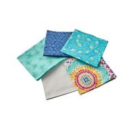 Sewing Online Summer Song Fat Quarter Bundle 1. Pack Of 5 Cotton Fat Quarters Fe0119