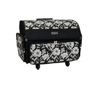Sewing Online Xl 4 Wheel Collapsible Rolling Sewing Machine Storage Case, Artistic Floral