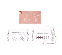 Sewing - Paper Stitching Card Set 15.2 x 8 cm, 20 g | Portable Tutorial Guide For Back And Straight For Sewing Fans