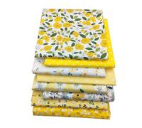 Sewing Patchwork Fabric, 8pcs Flowers 50 * 50 cm Cotton Printed Fabric Set Small Scrap Fabrics for DIY, Arts and Crafts