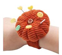 Sewing Pin Cushion - Pumpkin Wrist Band Pincushions | Wearable Cute Needle Pincushions with Adjustable Elastic Strap for Sewing Quilting, Sewing Necessities