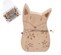 Sewing Pin Holder - Magnetic Needle Holder with Animal Shape | Pincushion with 100 Pins Multi-Purpose Hair Clip Storage Paper Clip Organizer for Quilting Dressmaking Tailoring Embroidery
