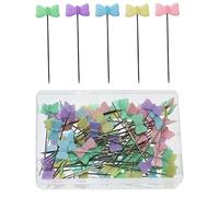 Sewing Pins,100 Pcs Butterfly Flower Head Pins Dressmaking Pins Quilting Pins Decorative Pins Safety Dressmaking Pins with Storage Box for DIY Craft Dressmaker Jewelry Decoration