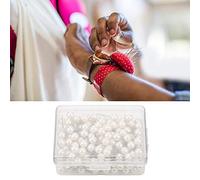 Sewing Pins, 200Pcs Pearl Head Straight Pins Quilting Pins Corsage Bouquet Pins for Wedding DIY Dressmaking Craft Sewing with Plastic Box(White)