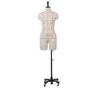 Sewing Plus Size Mannequin Femalel, Half Scale Dress Form, Dressmaker Dummy Female Torso Tailor Model for Sewing Clothes Girls Interesting, X-Small, White
